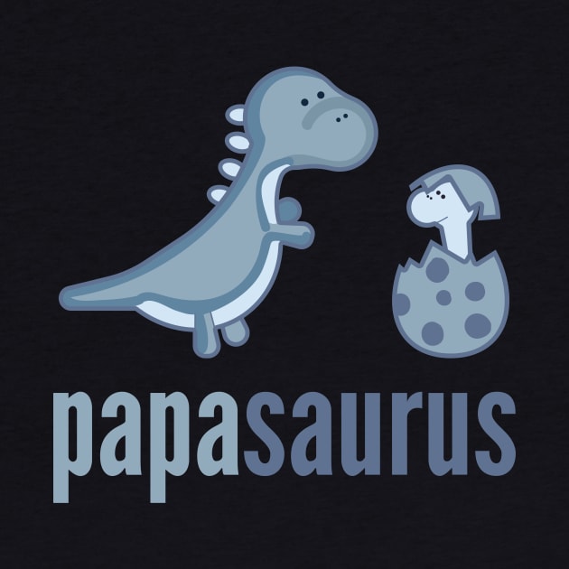 Papasaurus T-Shirt Dinosaur Family Shirts by DoggyStyles